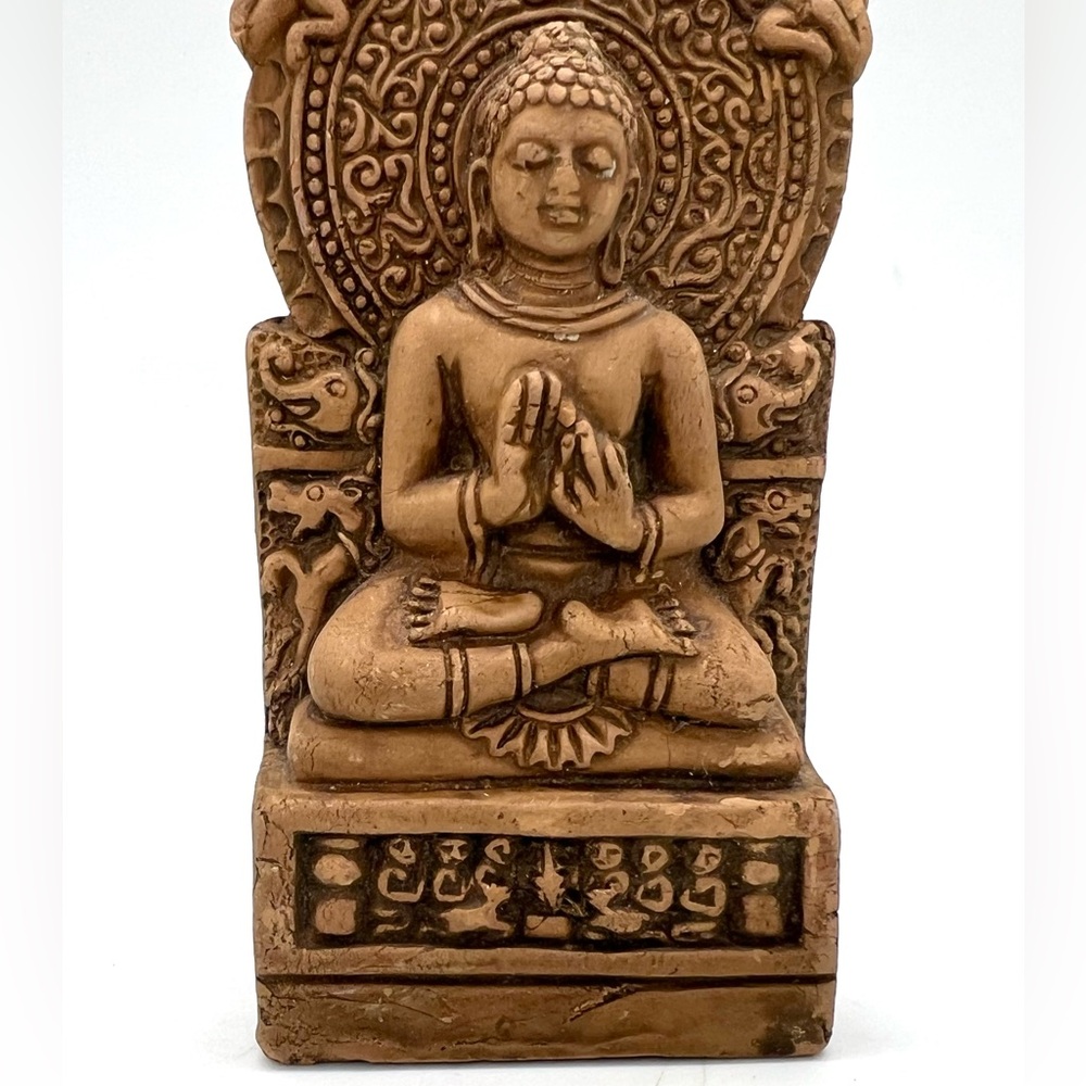 Vintage Seated Buddha of Saranath Figure - Picture 3 of 14